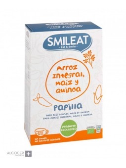 SMILEAT Papilla Ecológica Cereales sin Gluten con Quinoa 200 g
