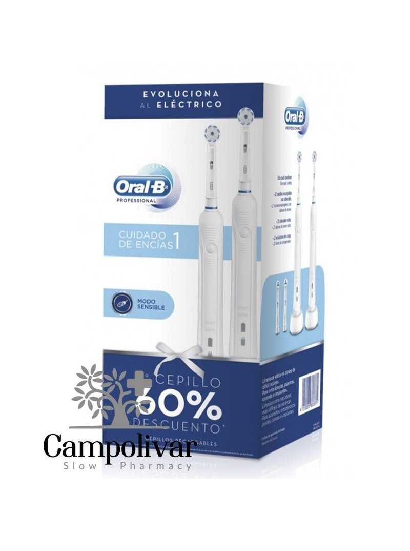 ORAL B CEPILLO ELECTRICO PROFESIONAL 1 PACK 2 UD