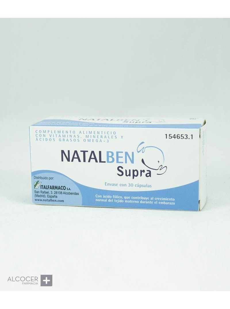 Complemento Natalben Supra - Beneficios del ácido fólico