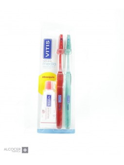 VITIS CEPILLO MEDIO PACK 2...