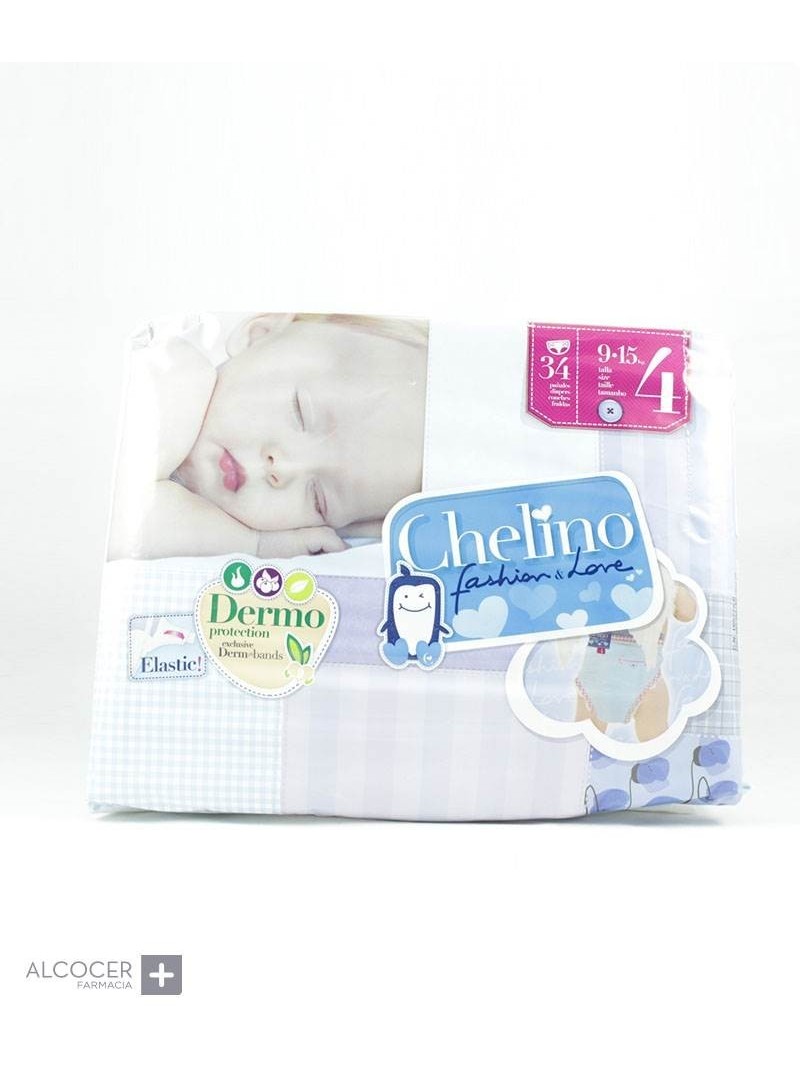 Chelino – Fashion & Love Junior – Talla 4 – 1 pack de 34 pañales