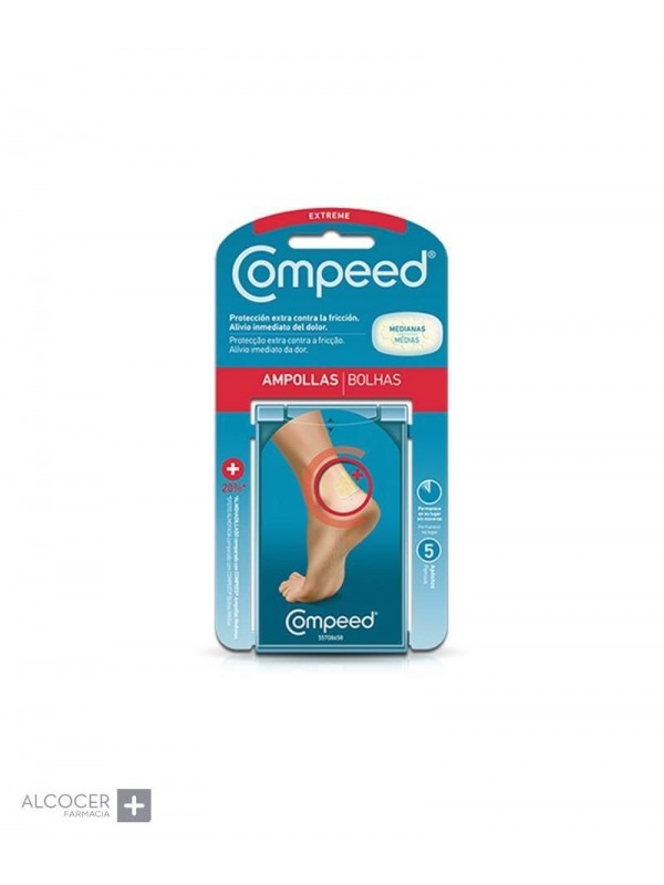 Compeed Blasenpflaster Mittel | 5 Stück | Schnelle Linderung Bei Druckstellen & Blasen