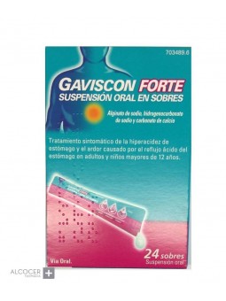 GAVISCON FORTE 24 SOBRES...