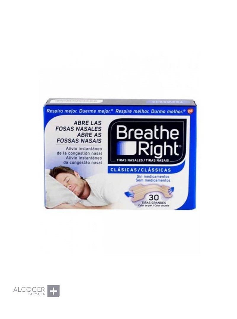 Breathe Right Tiras nasales. 10 grandes